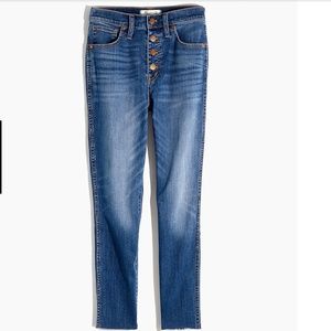 Madewell 10" High-Rise Crop Button Fly Skinny Jean